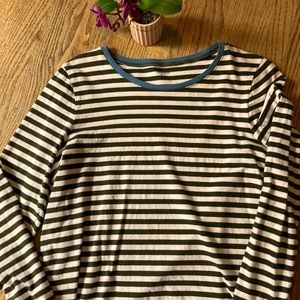 Madewell Northside Vintage Ringer Olive Green Tee